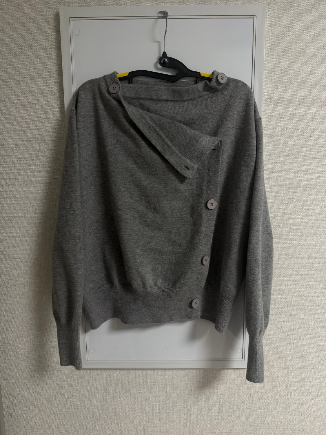 vintage 사선 단추 니트 집업  상품이미지1