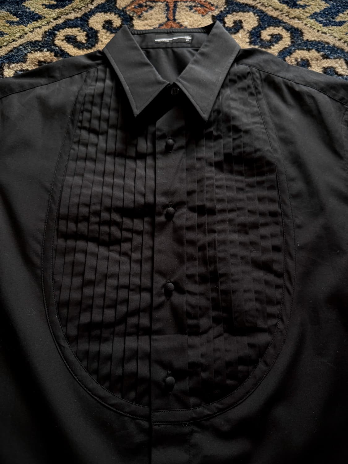 Lad Musician pleated bib shirt 상품이미지4