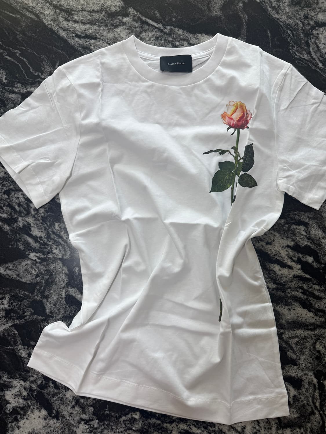 시몬 로샤 플로럴 티셔츠 m 새상품 상품이미지1