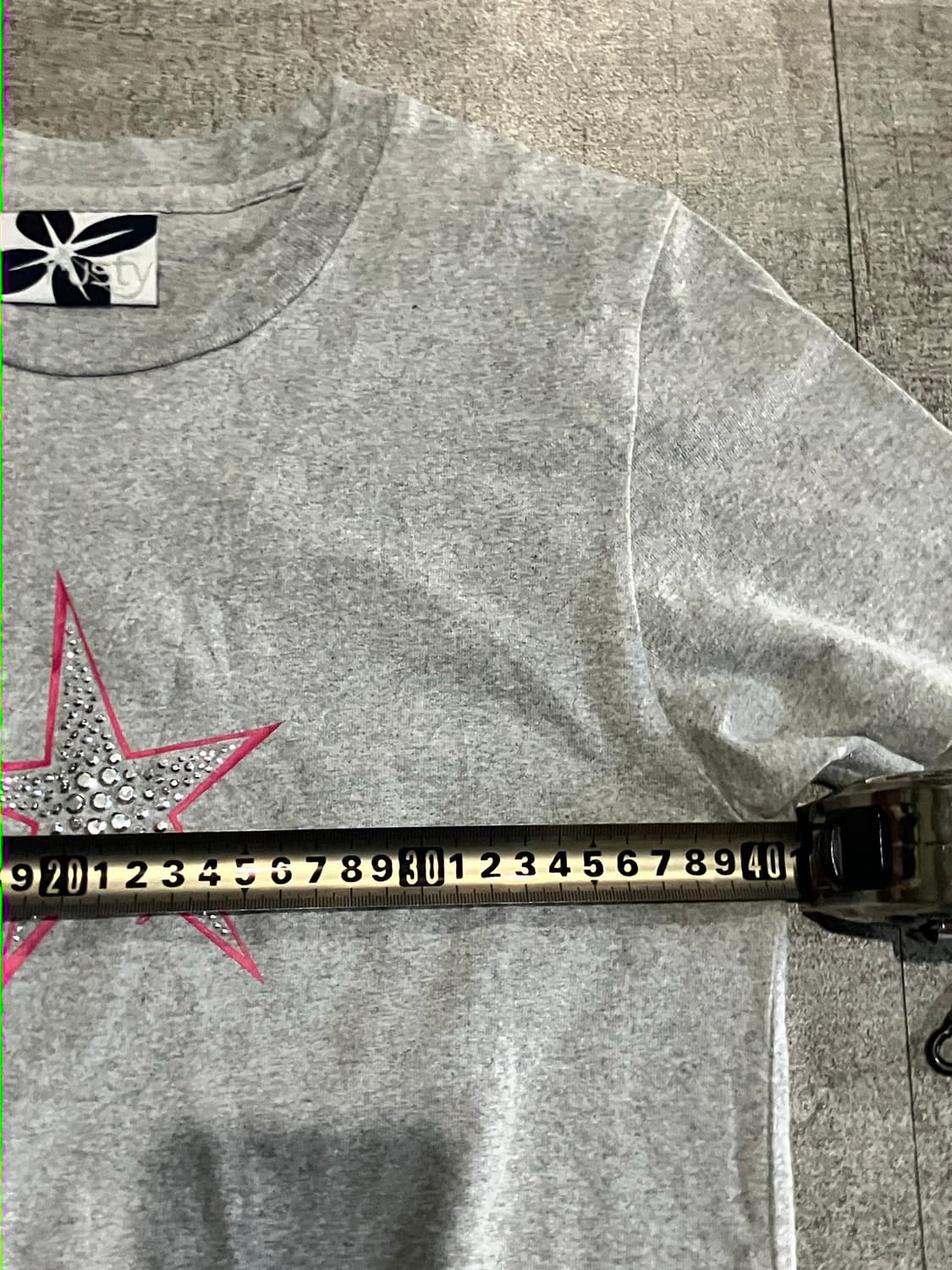 일본빈티지 Rusty 핀터깔y2k 락펑크 별스타 반팔티셔츠 상품이미지2