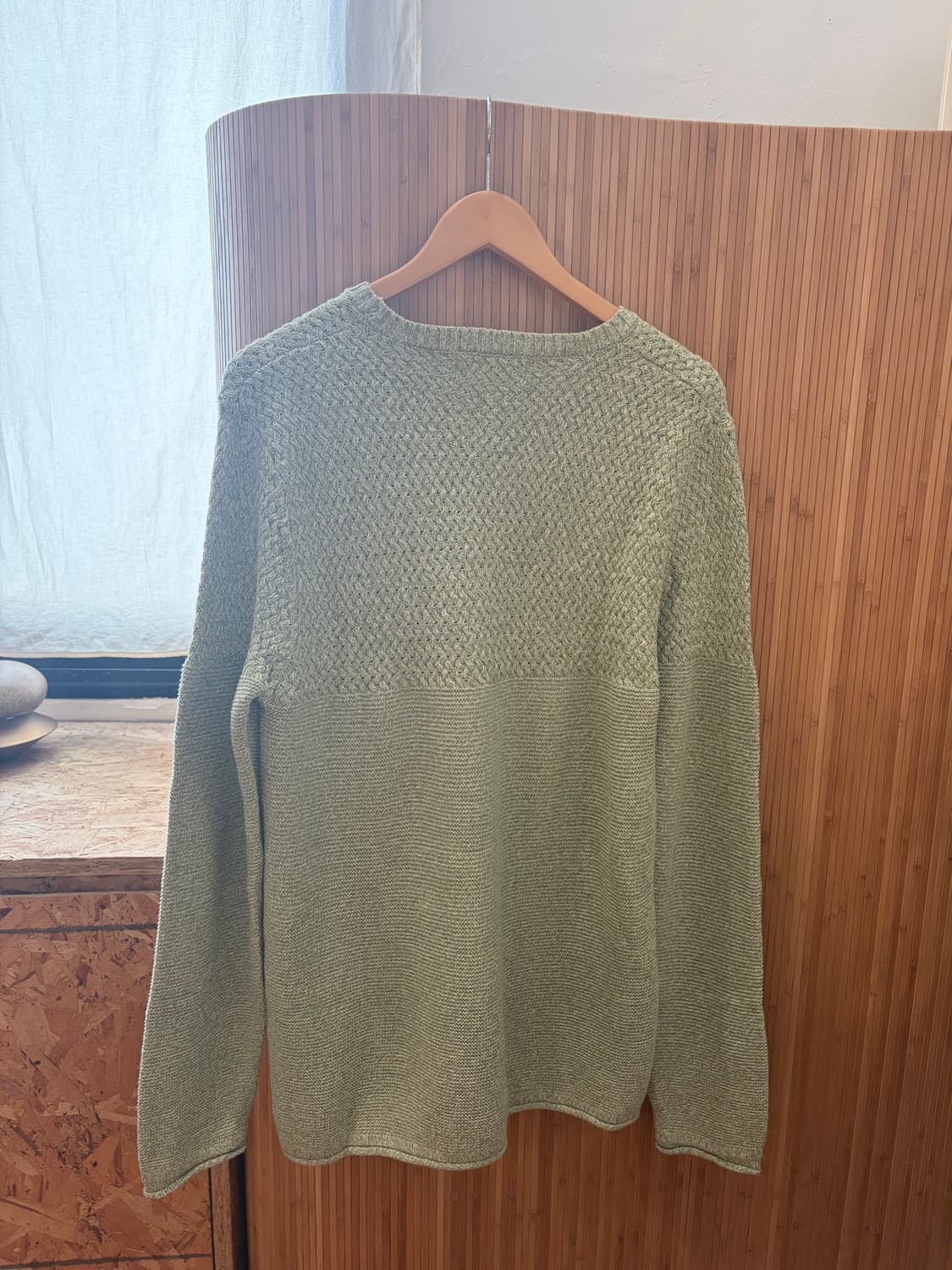 Soft Mint Basket Weave Cotton Knit 상품이미지9