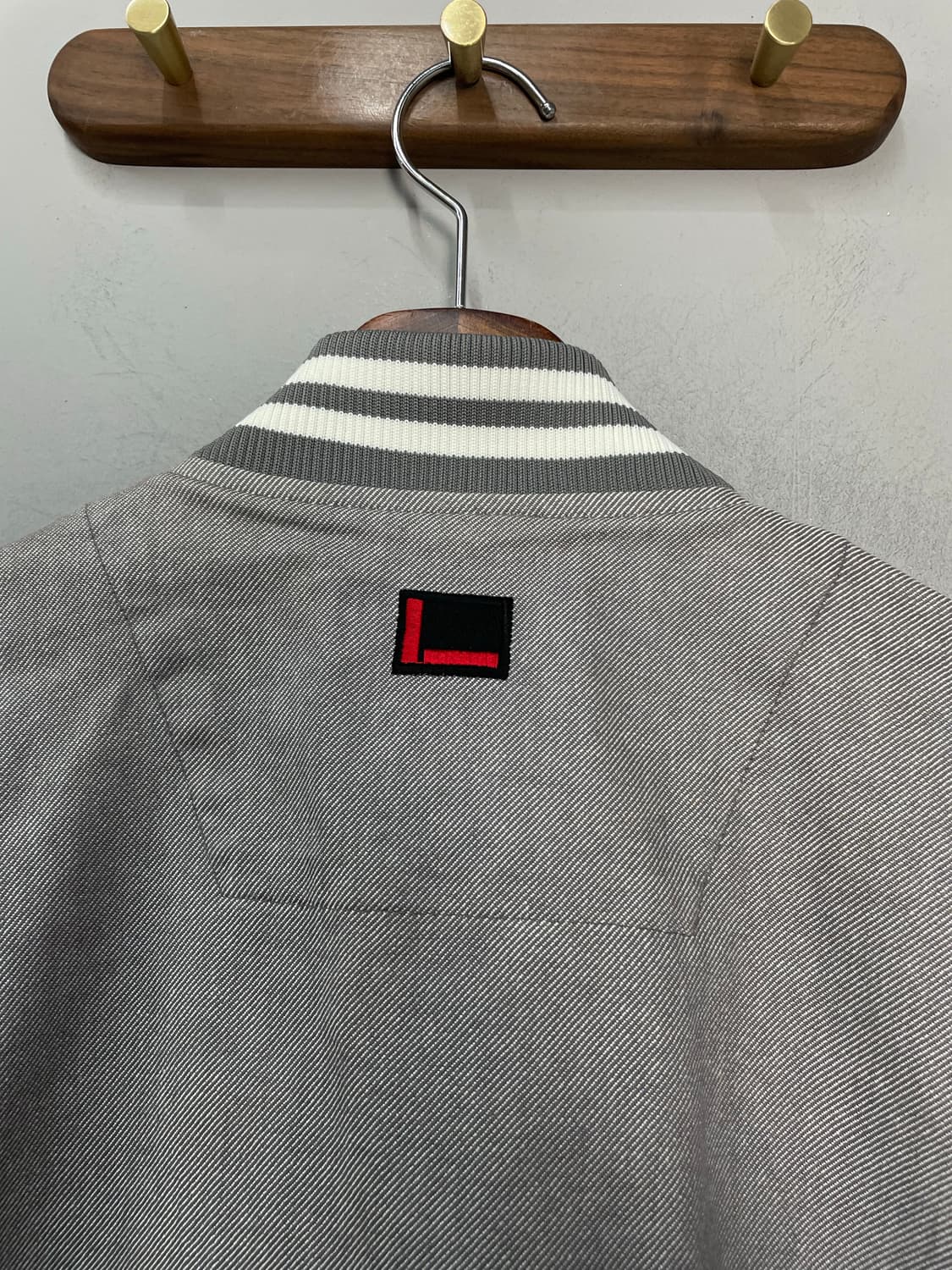 후부 빅로고 데님 바시티 자켓 H2197 상품이미지7