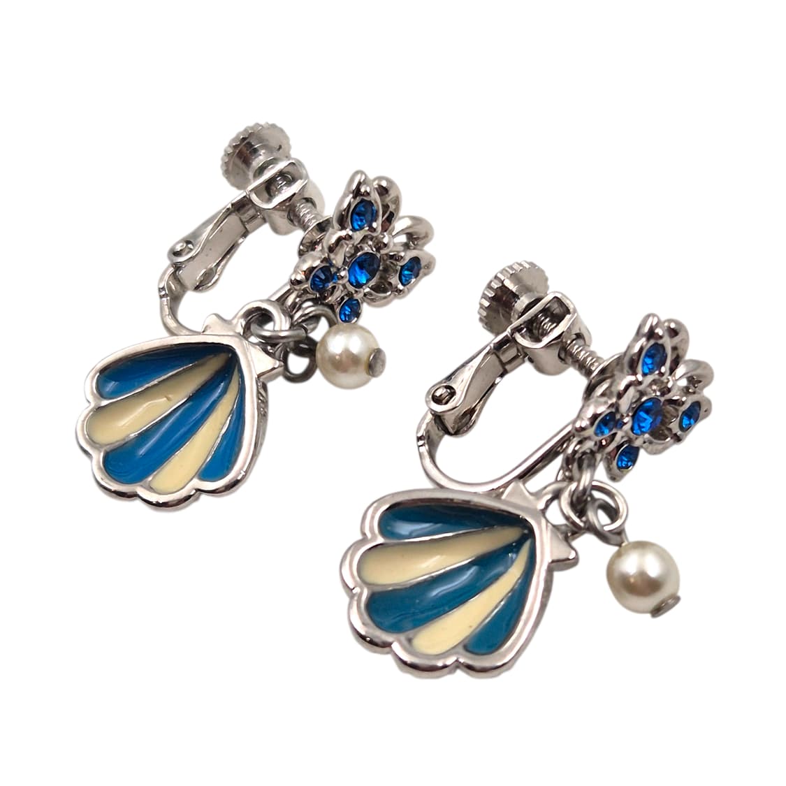 00s 안나수이 나비 조개&진주 이어클립 세트 상품이미지2