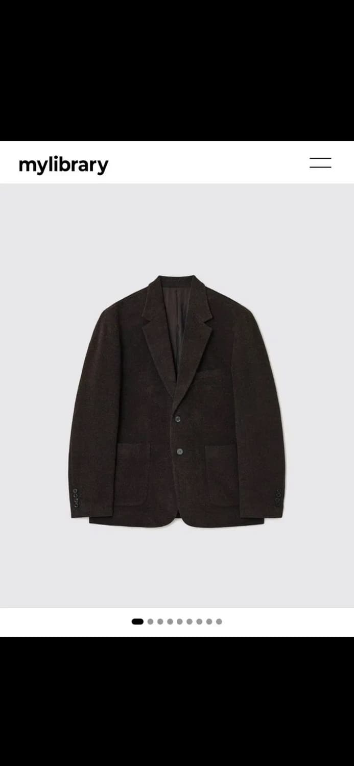 (3) 마이라이브러리 벨리에 헤링본 울블레이저 상품이미지1