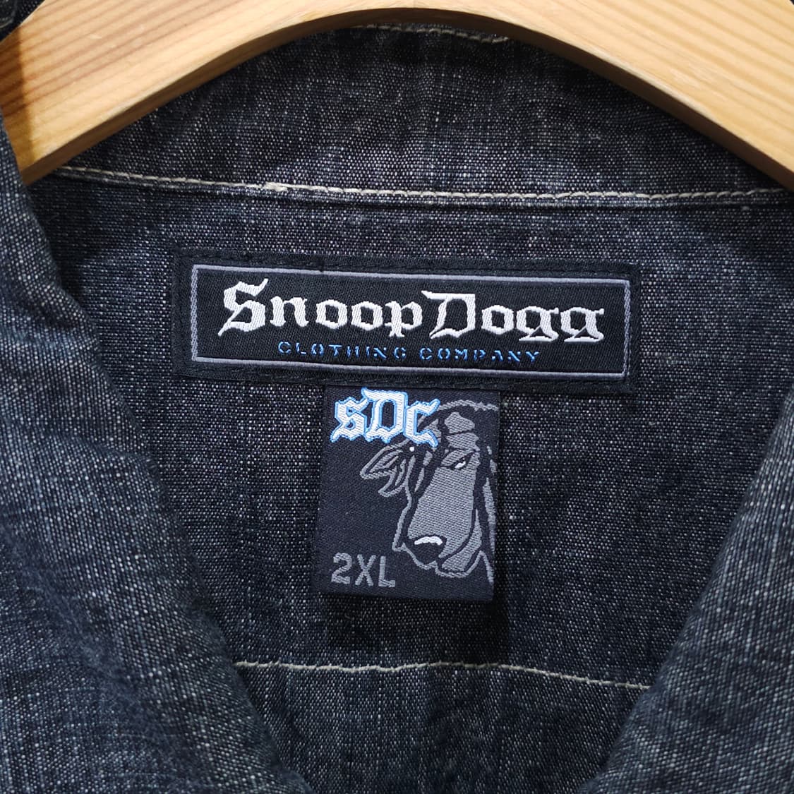 빈티지 스눕독 Snoop Dogg 빅사이즈 데님셔츠- 2XL 상품이미지9