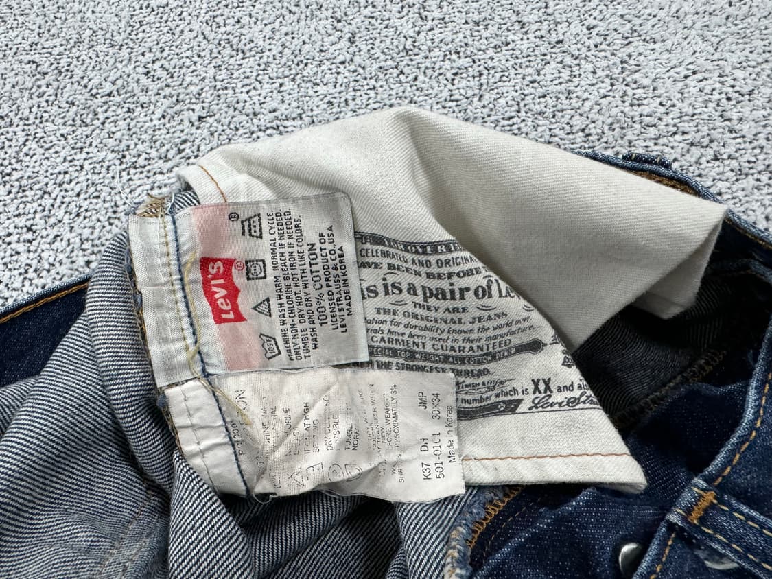 리바이스 501 01년 데님 상품이미지6