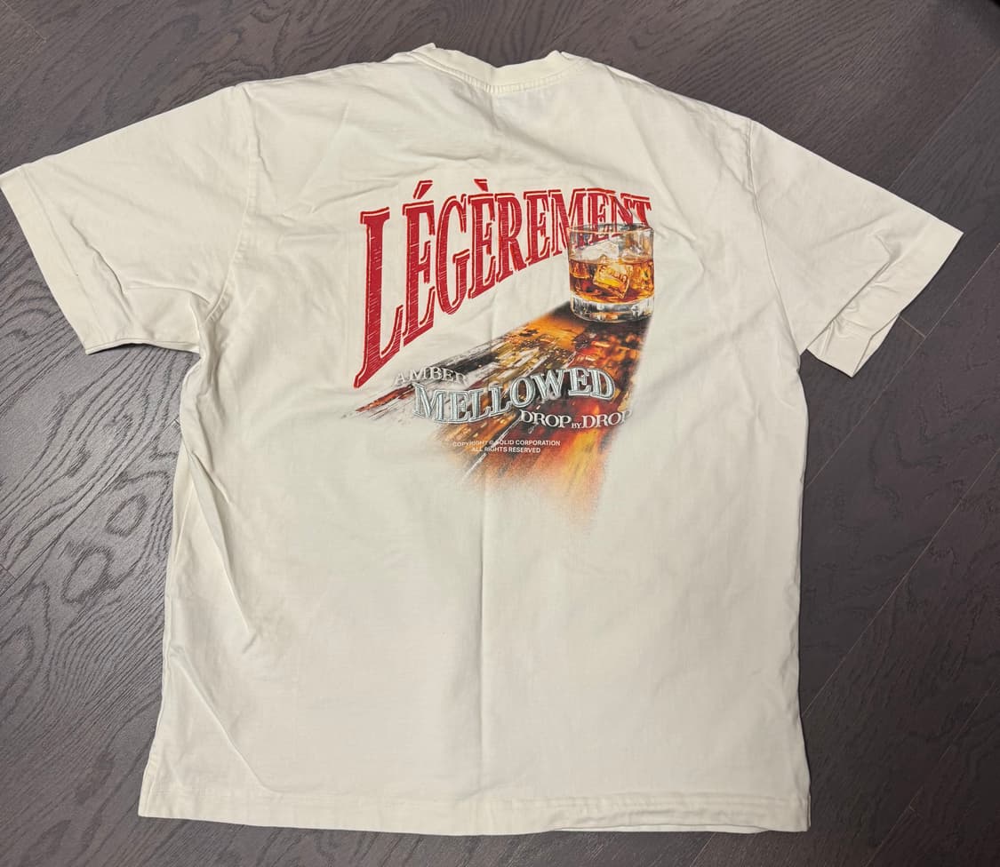 솔리드옴므 베이지 레제르망 그래픽 티셔츠 상품이미지3