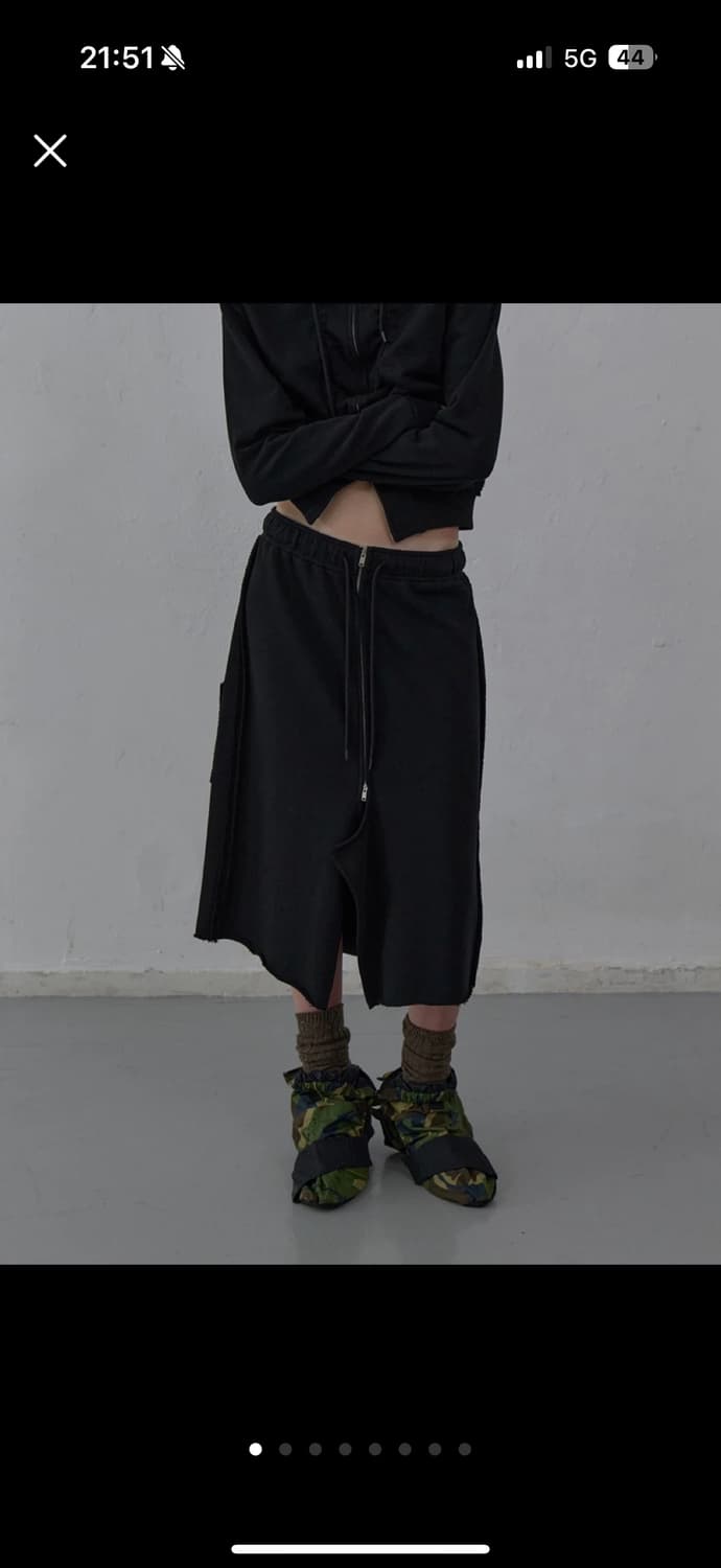 LCDC RAW CUT DETAIL JERSEY SKIRT  상품이미지1