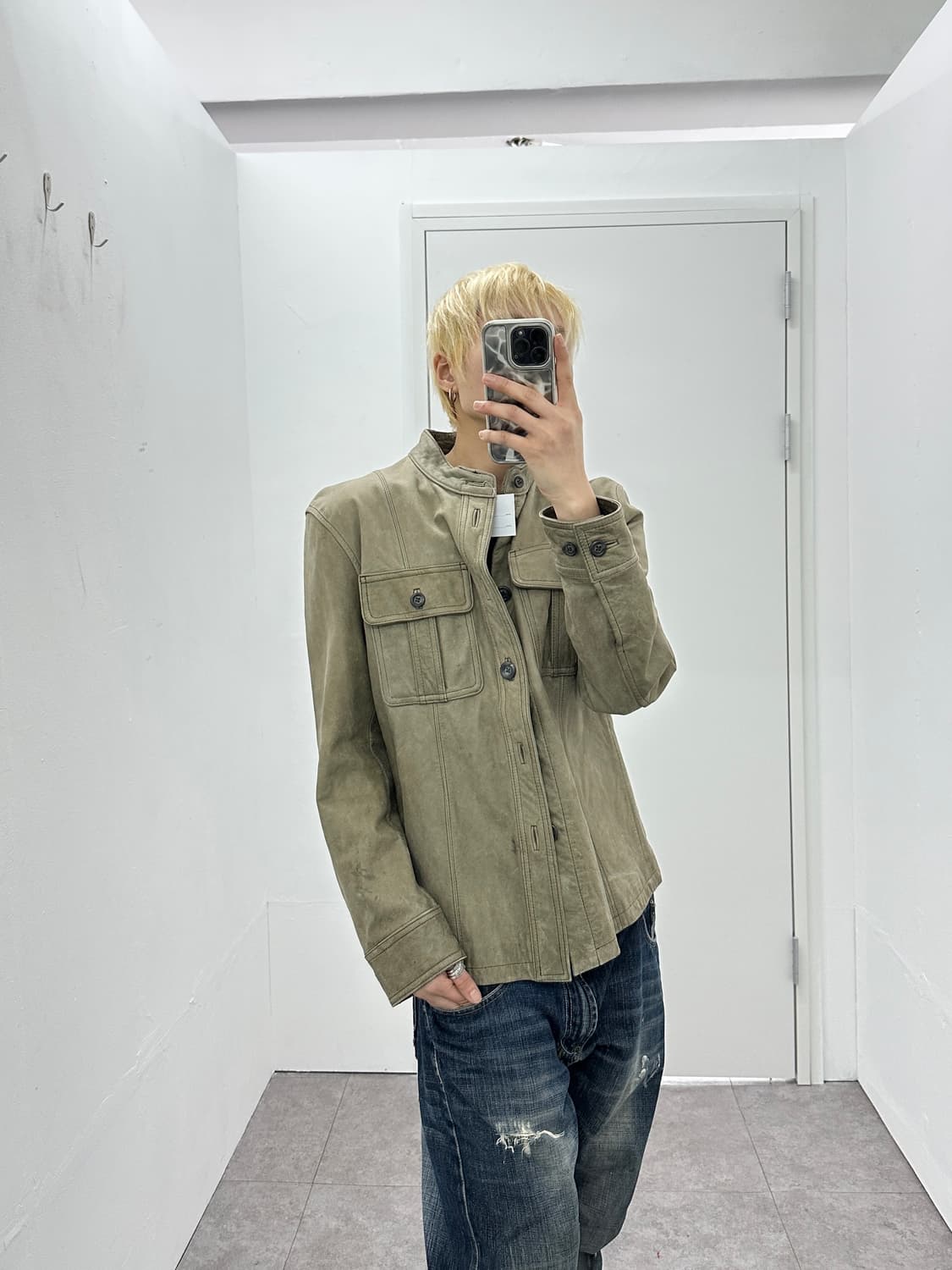 Cowhide Leather Utility Jacket 상품이미지3