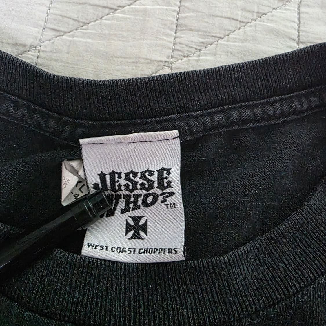 [XL] 빈티지 WCC 웨스트 코스트 차퍼스 아이언 크로스 롱슬리브 블랙 상품이미지8