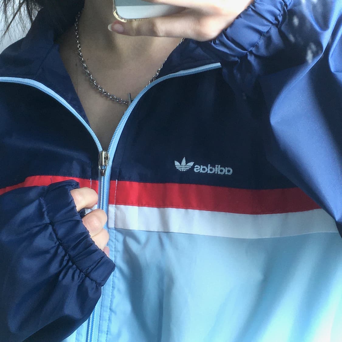 아디다스 80년대 올드빈티지 하늘 네이비 바막 상품이미지4