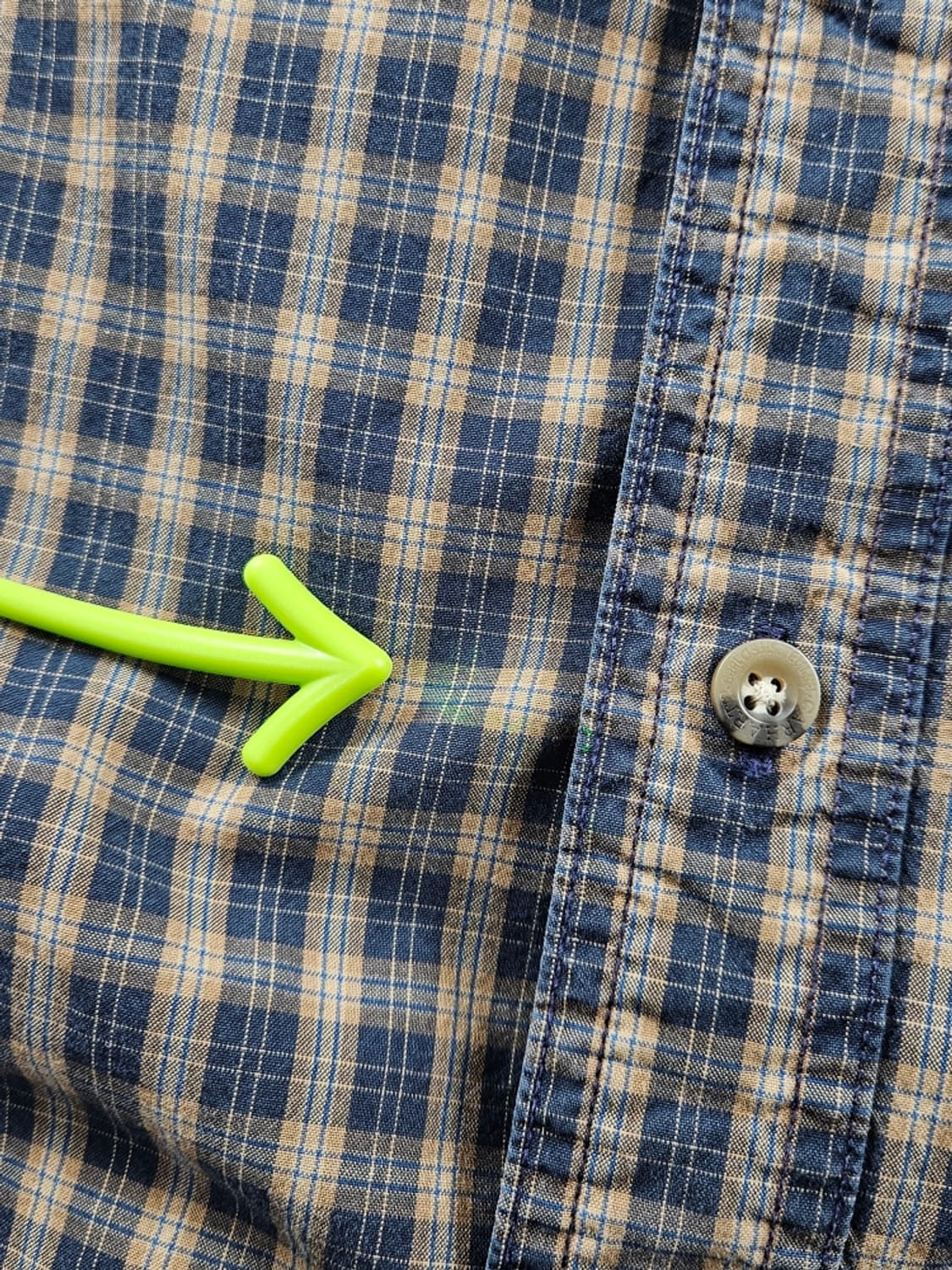 칼하트 체크 패턴 체스트 포켓 빅 셔츠 ( 2XL ) / 10882 상품이미지7