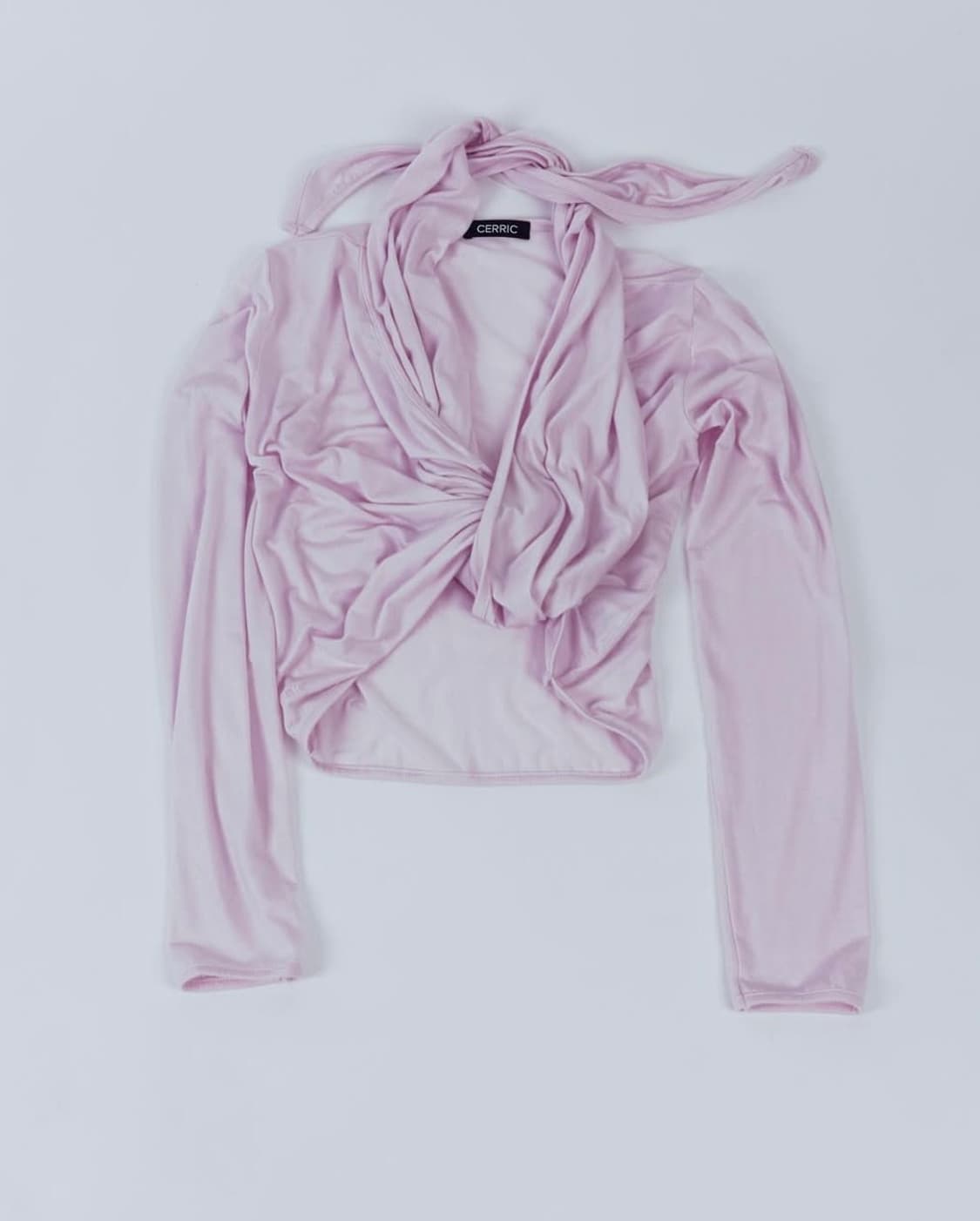 (구함)세릭 드레이프 랩 가디건 핑크 상품이미지2