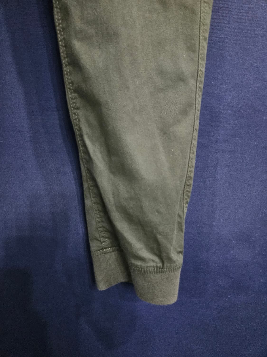 H&M 에이치앤엠 카키 남성 슬림핏 허리 36~38 데님 카고 조거팬츠  상품이미지6