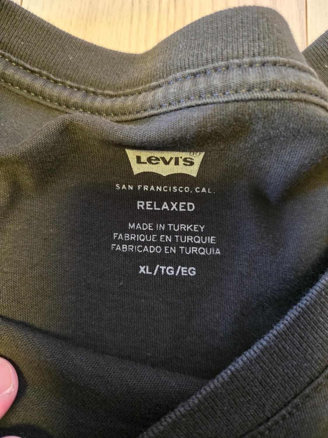 리바이스 반발티(블랙 화이트) XL 상품이미지2