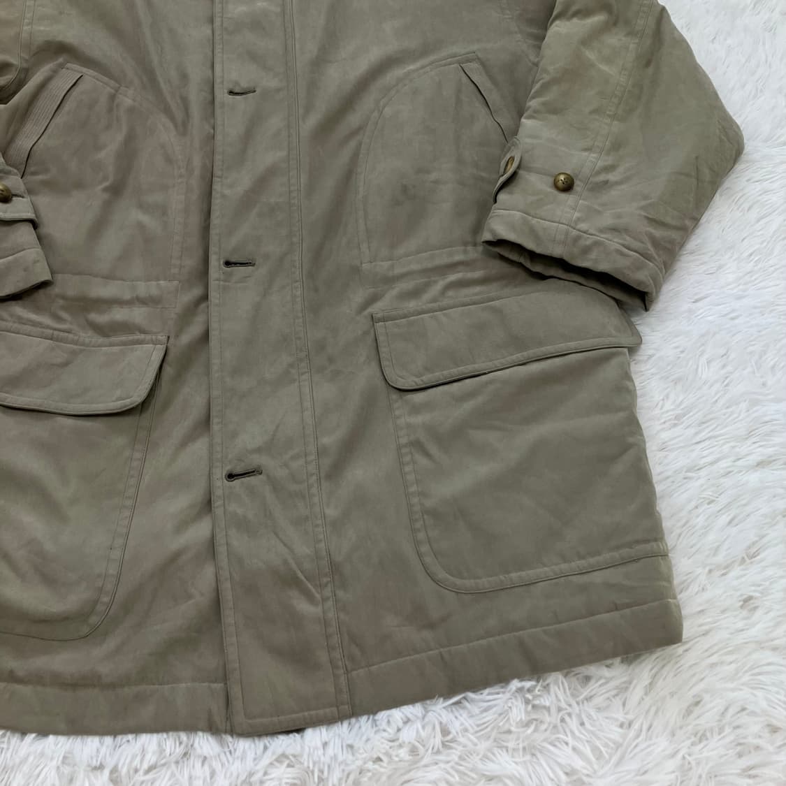 빈티지 로날드 베이지 롱 점퍼 851 y2k 스트릿 모리 갸루 일본빈티지 상품이미지5