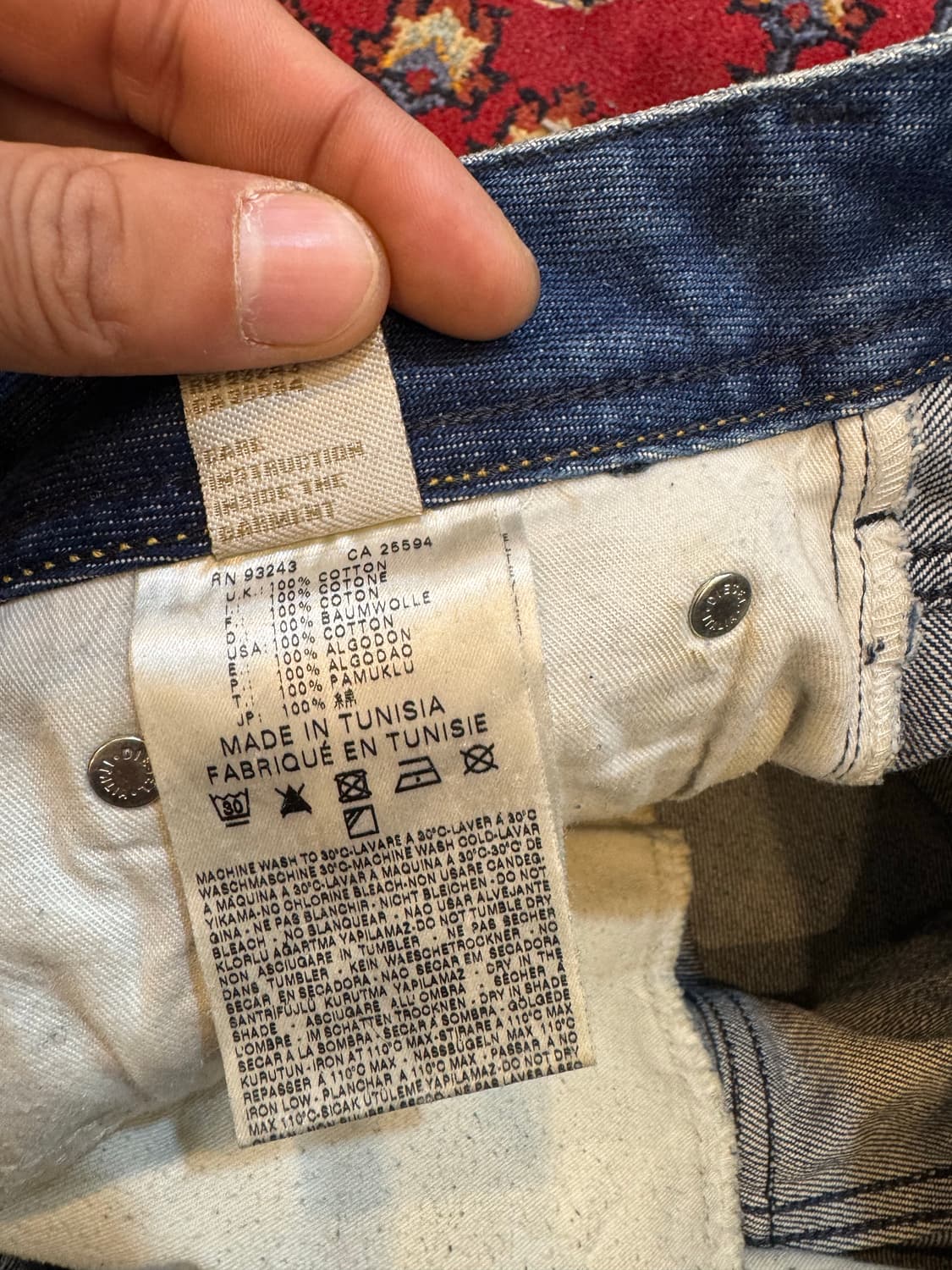 디젤 자탄 워싱 부츠컷 데님 팬츠 31in 상품이미지7