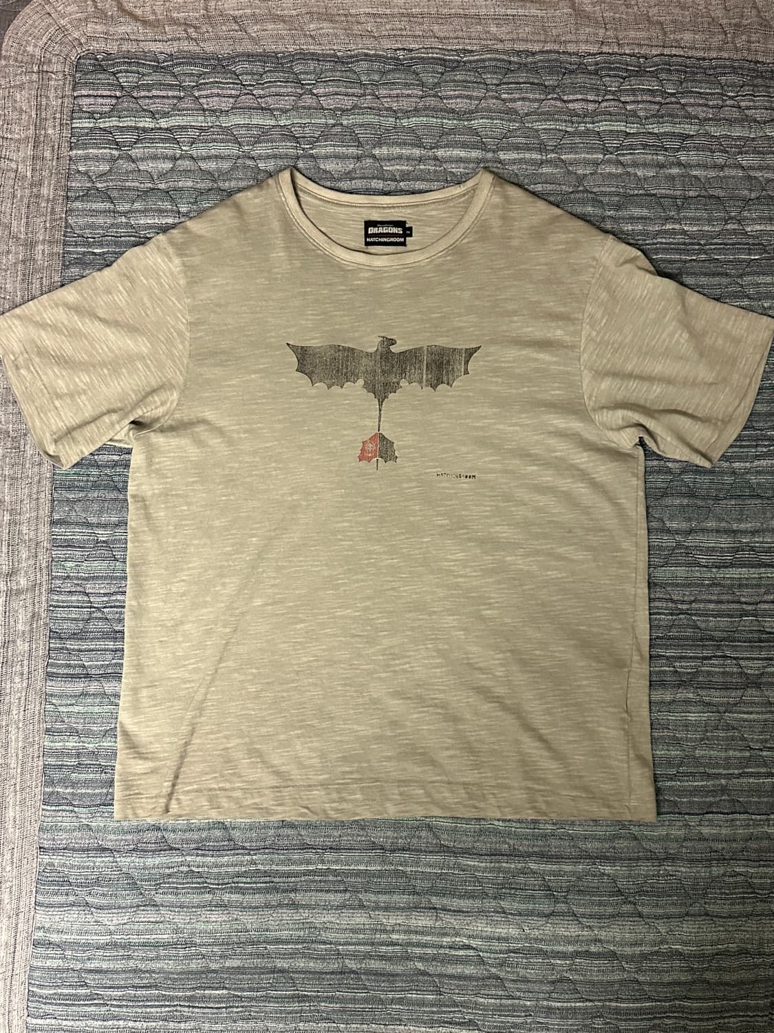 해칭룸 Toothless Slub Tee Grey 상품이미지1