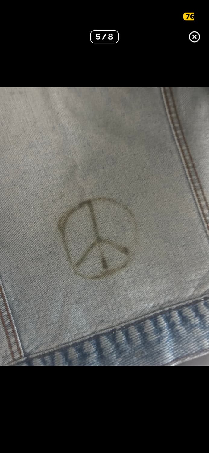 1999 martin margiela painted denim 상품이미지4