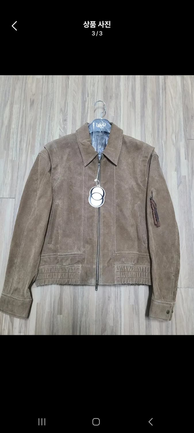 엘무드 토바코 스웨이드 블루종 체스트넛 44사이즈 새상품 상품이미지3