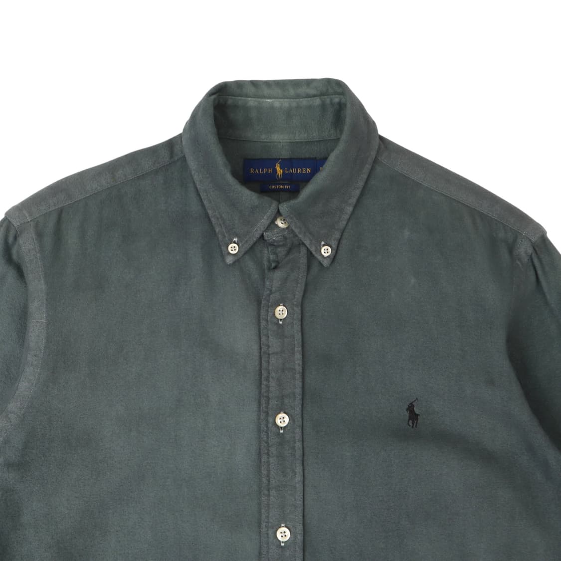 폴로 랄프로렌 워시드 그레이 옥스포드 커스텀 핏 셔츠 상품이미지2