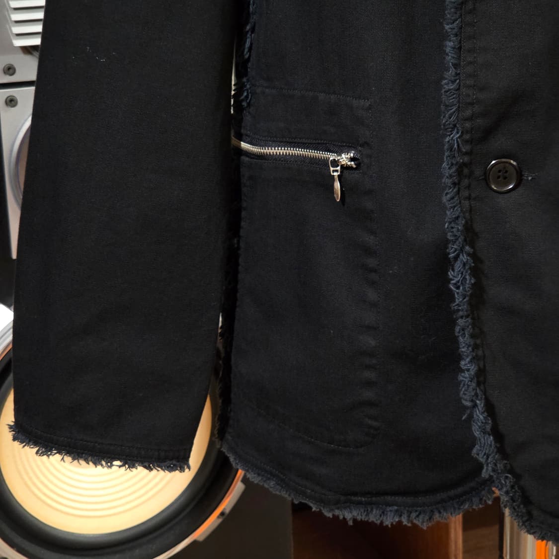 JPN 그런지 자수 레터링 코튼 블레이저 상품이미지5