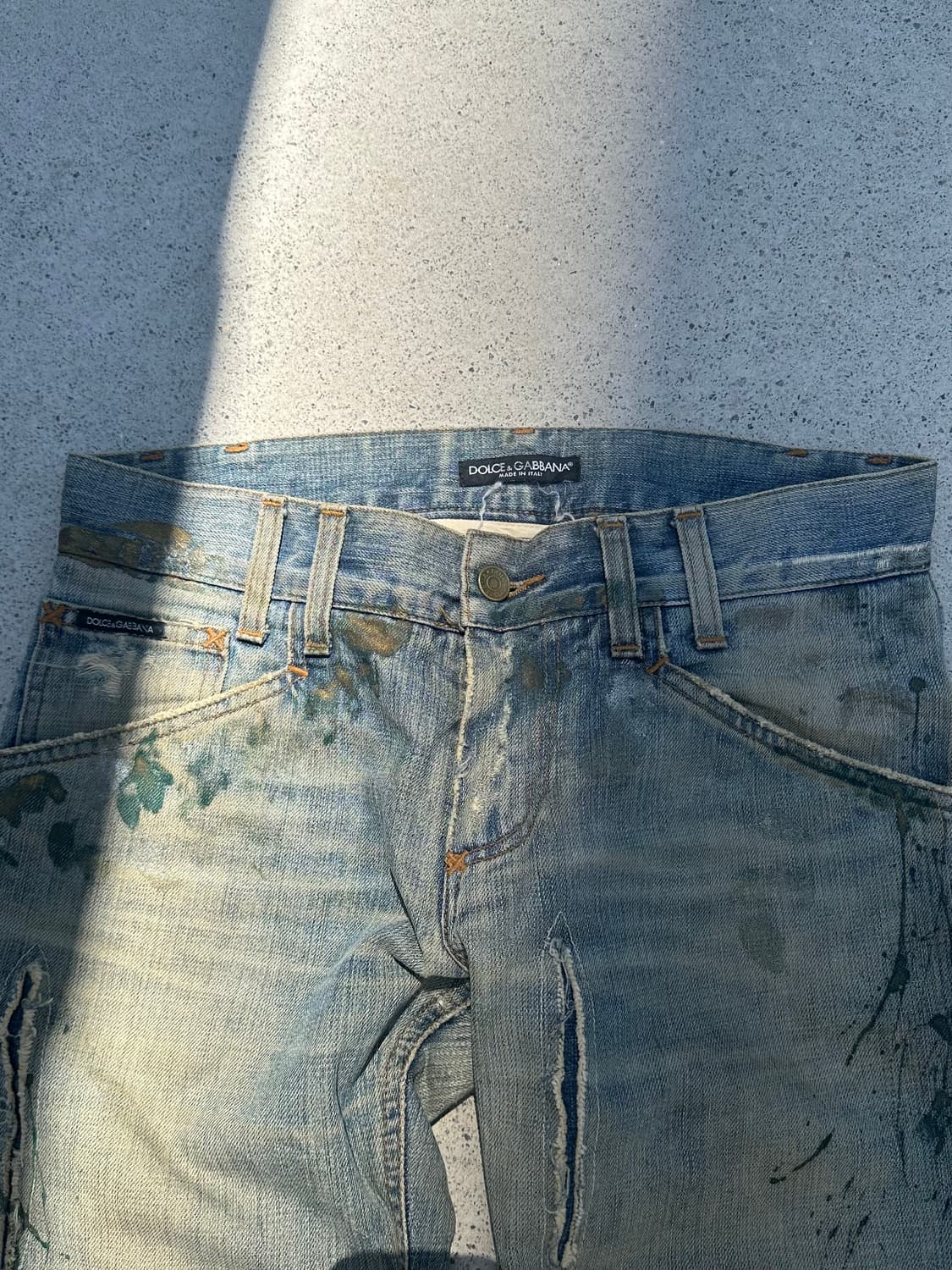00’s Dolce & Gabbana painted denim 상품이미지2