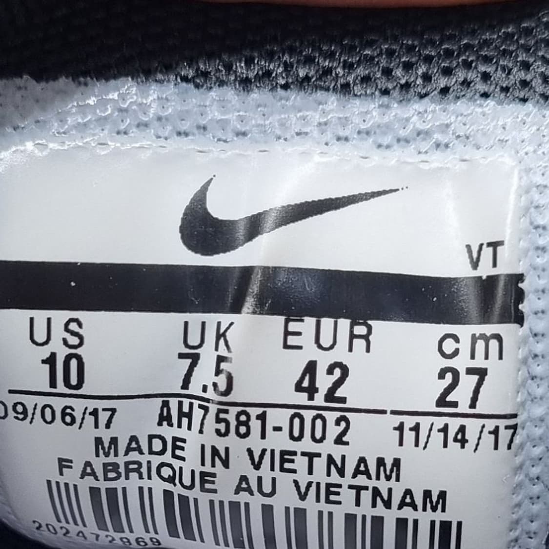 나이키 에어맥스97 올블랙 남성운동화270. 상품이미지6