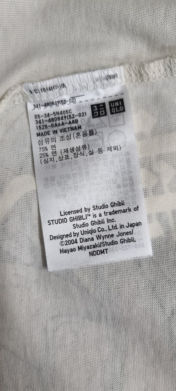 유니클로 X 지브리 하울의움직이는성 반팔 XL _ 남성 상품이미지10