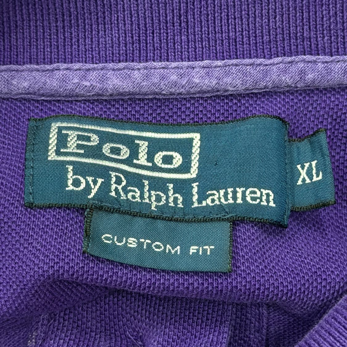 폴로 랄프로렌 페이즐리 패턴 Y2K PK 카라 반팔티 퍼플 XL 상품이미지4