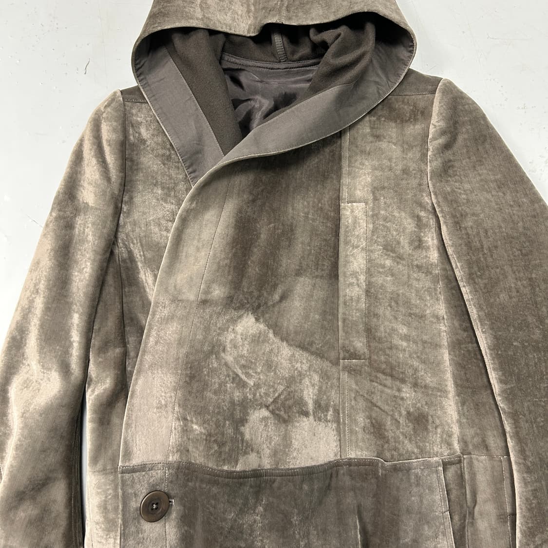 릭오웬스 15FW SPHINX 벨벳 코트  상품이미지5