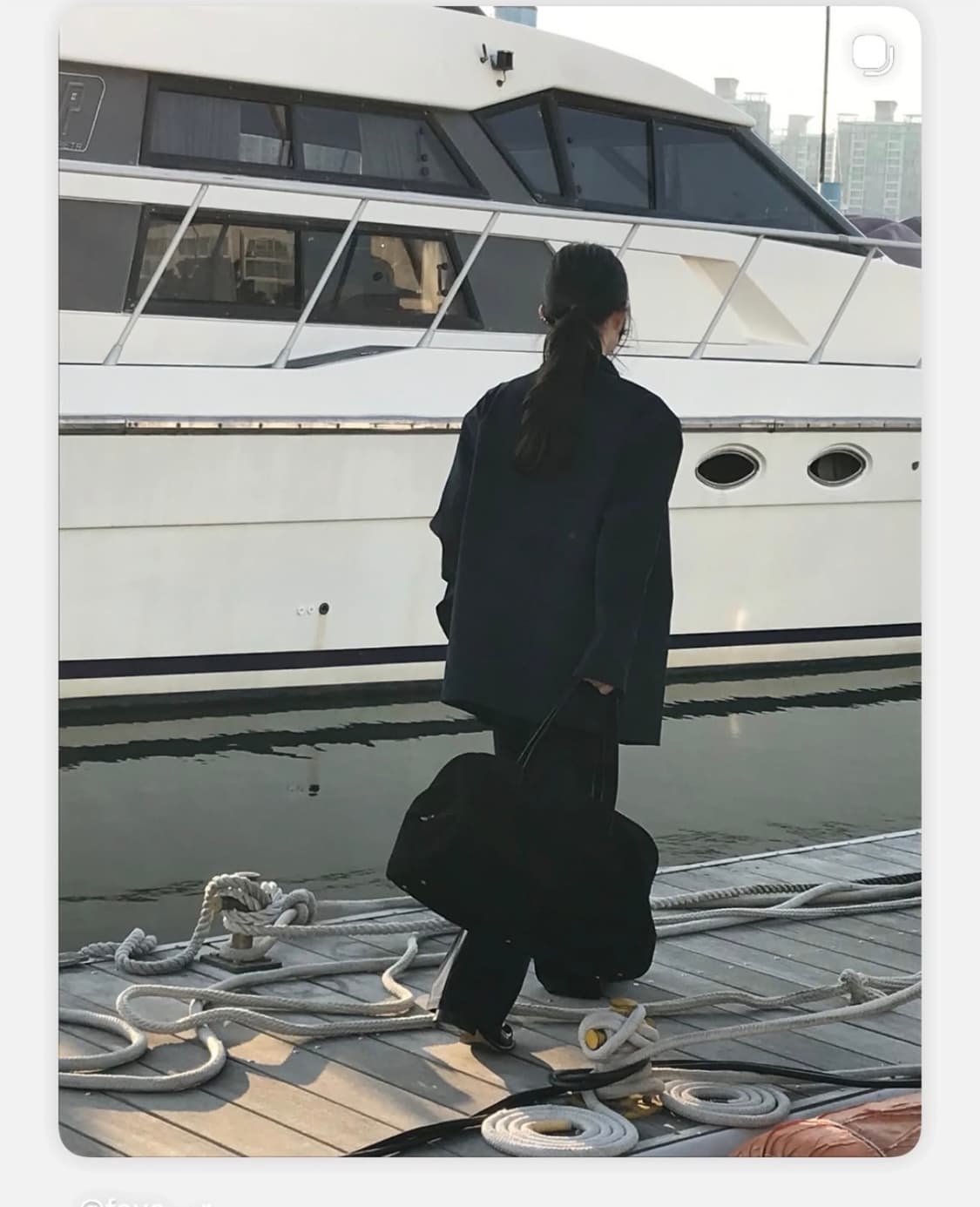 새상품) 파르벵 farven 헤링본 워크 네이비 자켓+팬츠 M 세트 상품이미지3