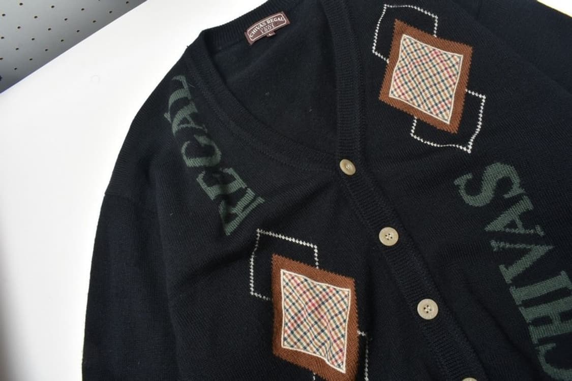 90S 아가일 패턴 가디건 L 상품이미지2