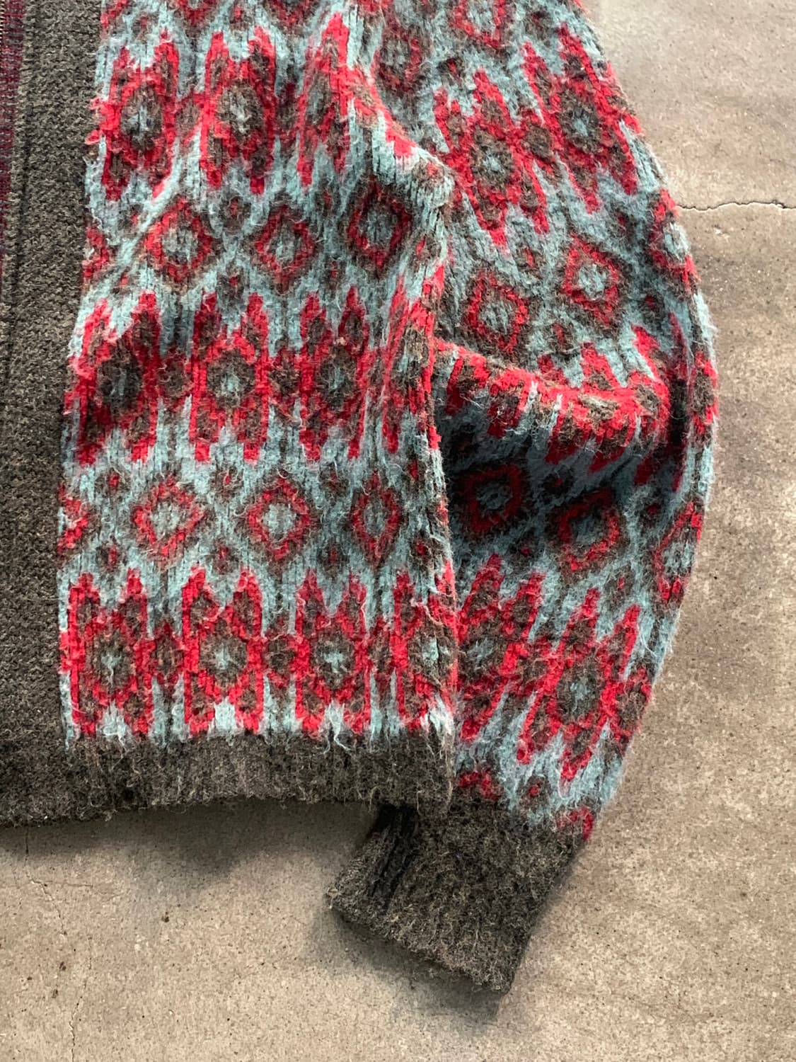 70s 로버트 브루스 Fleecemoor 아크릴 집업 카디건 상품이미지5