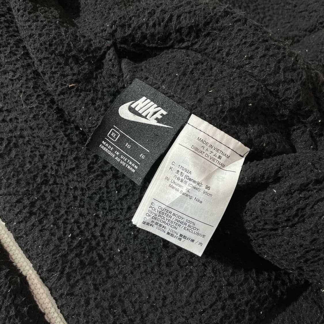 나이키 신형 블랙 빅 스우시 리버서블 후리스바람막이 상품이미지7