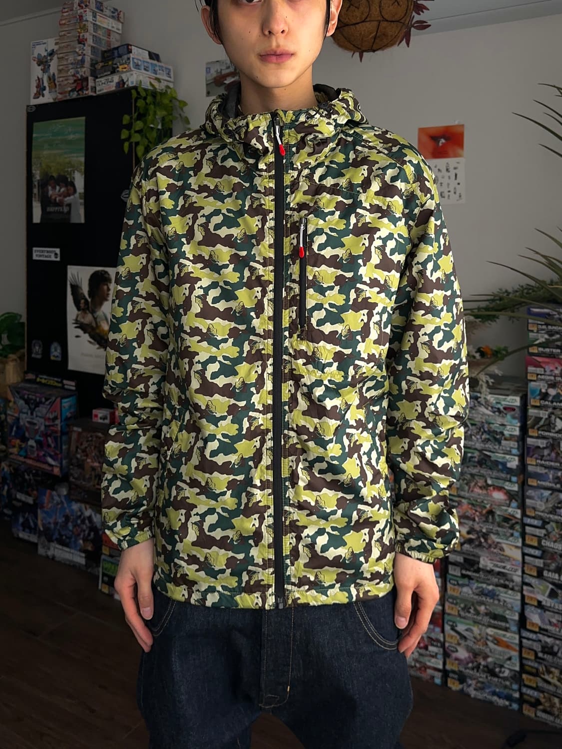 Green Stage 프로그스킨 카모 윈드 브레이커 상품이미지5