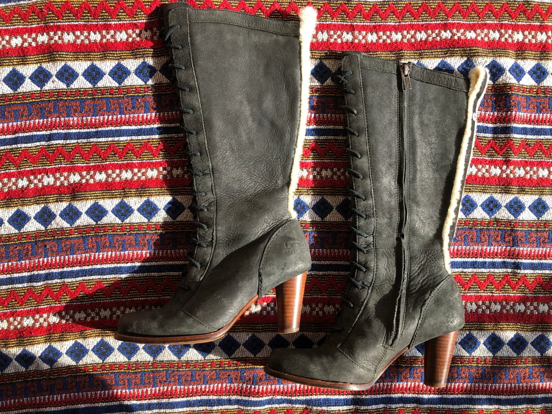 어그 블랙 레이스업 롱 부츠 230 상품이미지2