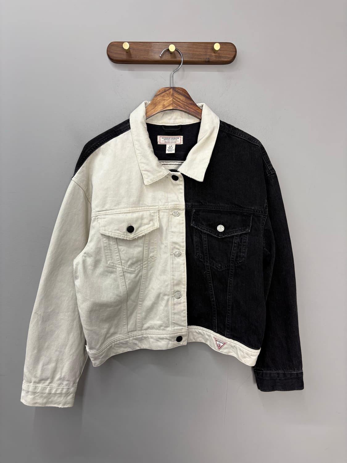 게스 투톤 데님 자켓 A3059 상품이미지2
