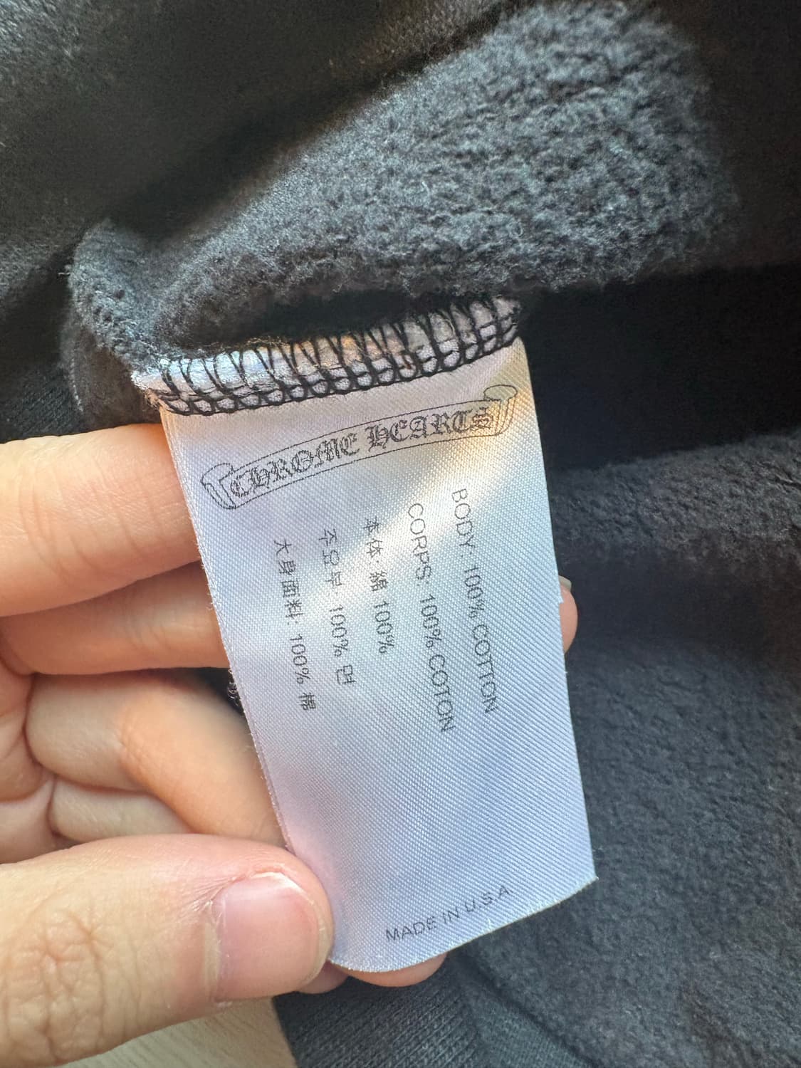 [XL] 크롬하츠 맨투맨 (홀스슈 로고 스웨트셔츠 블랙) 상품이미지8