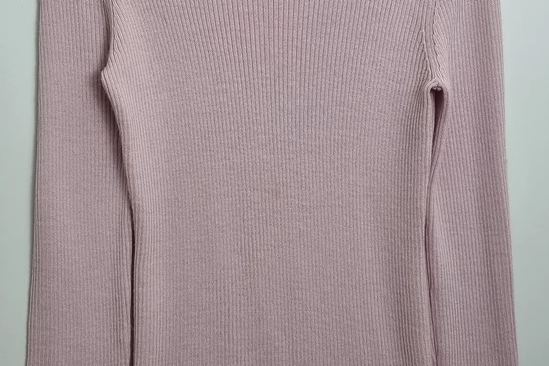 유니클로 라이트 핑크 니트 울 100% 상품이미지4