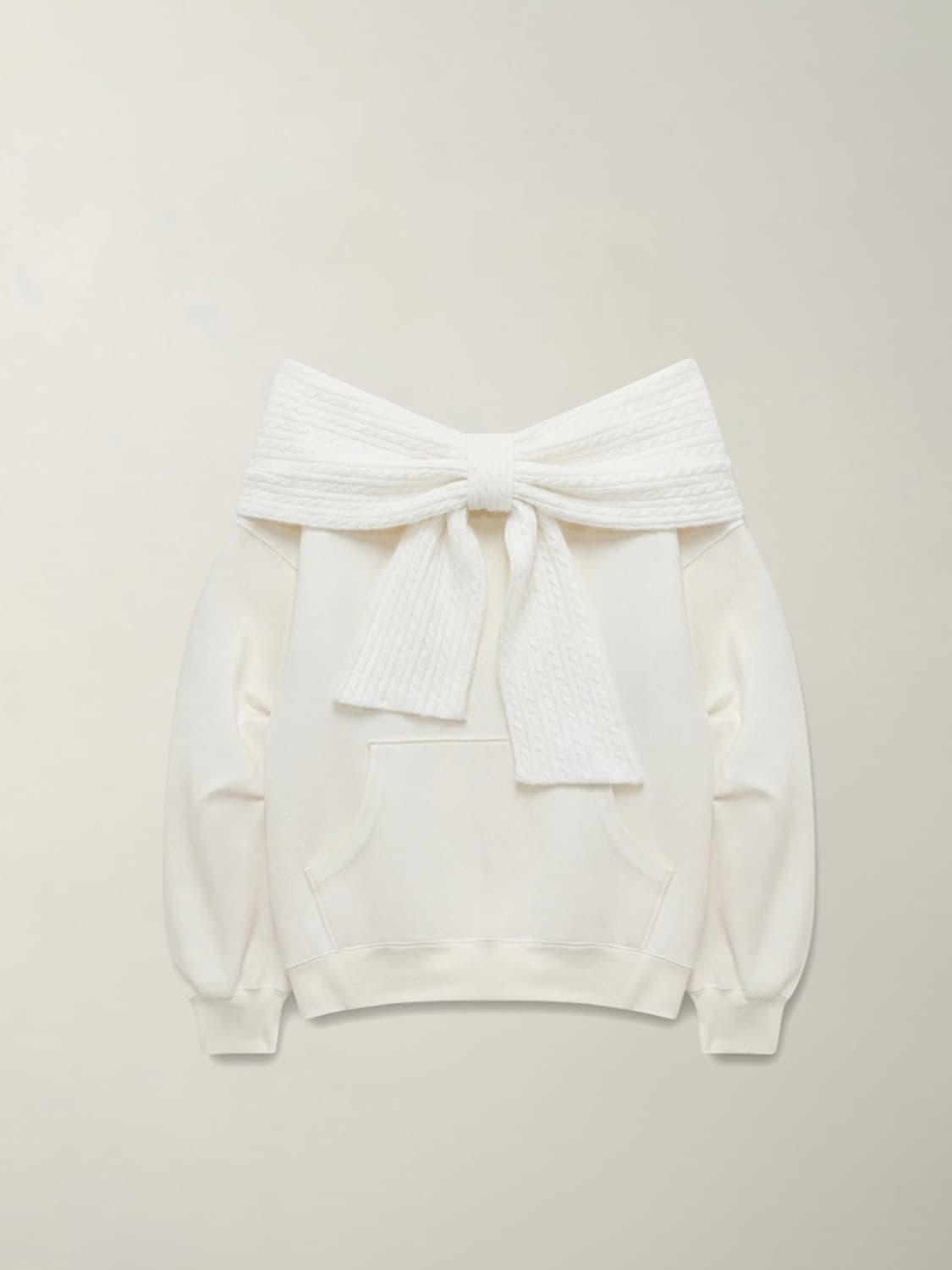 (미개봉) 더티스 리본 후드 크림 상품이미지1