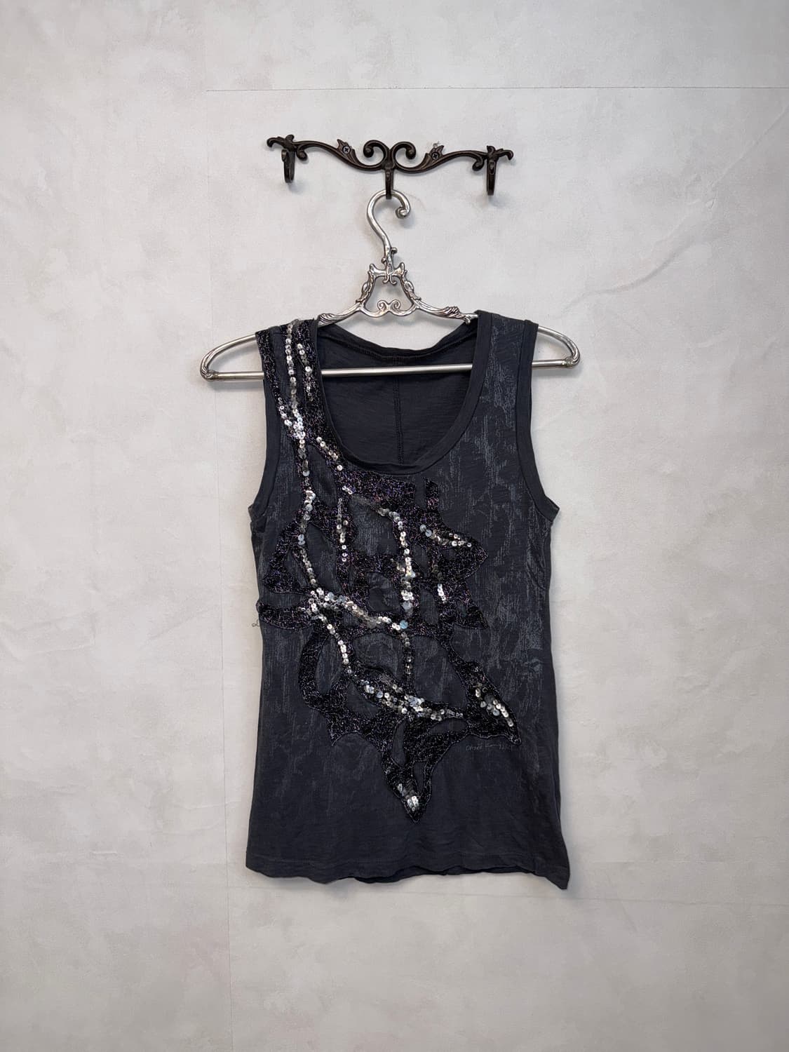 Obzee oriental spangle lace sleeveless 상품이미지1