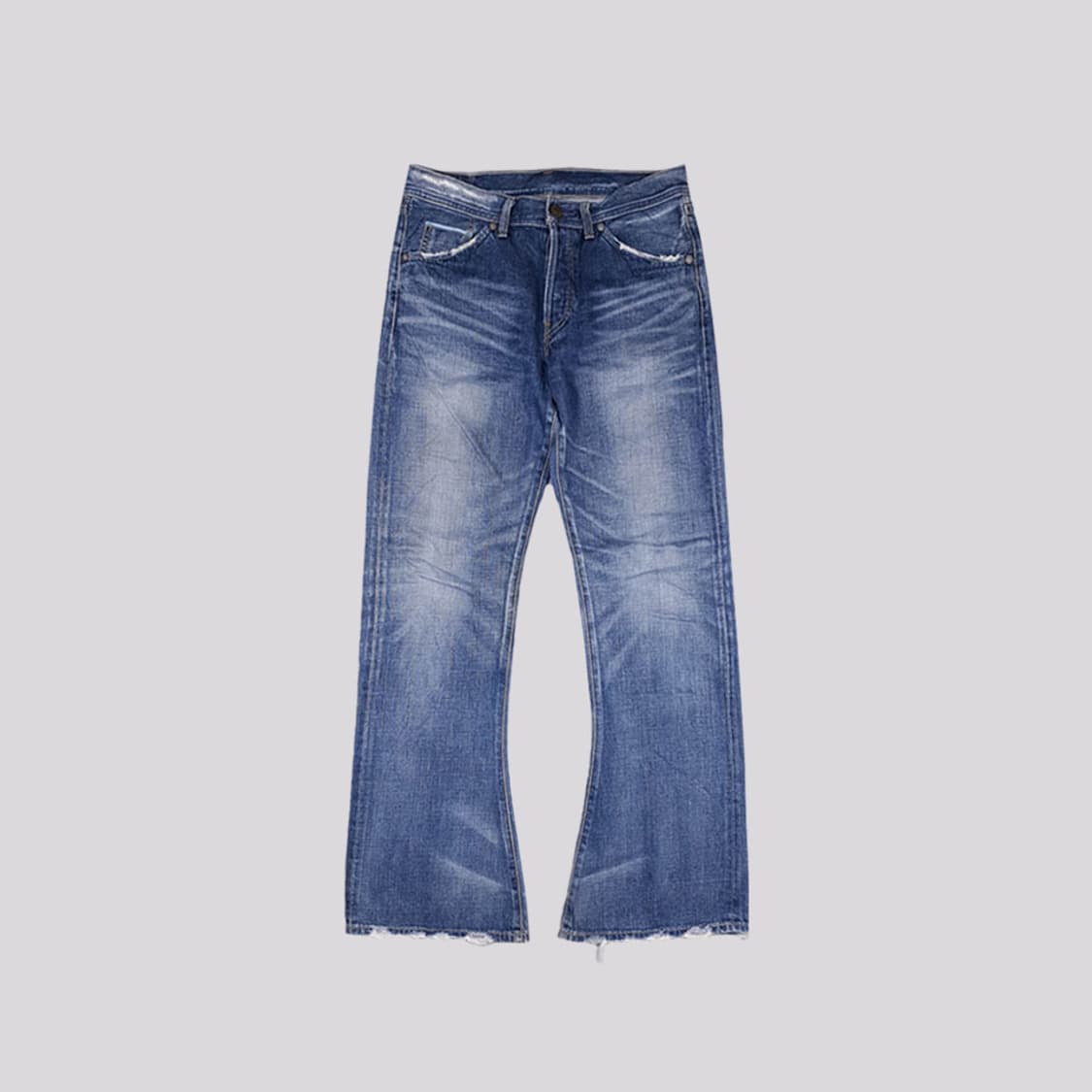 리바이스 707 중청워싱 00's 셀비지 부츠컷 데님팬 상품이미지2