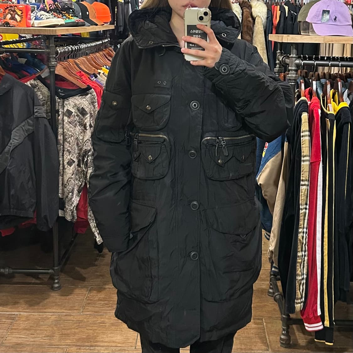 [HI] 폴로 롱패딩 블랙  상품이미지2