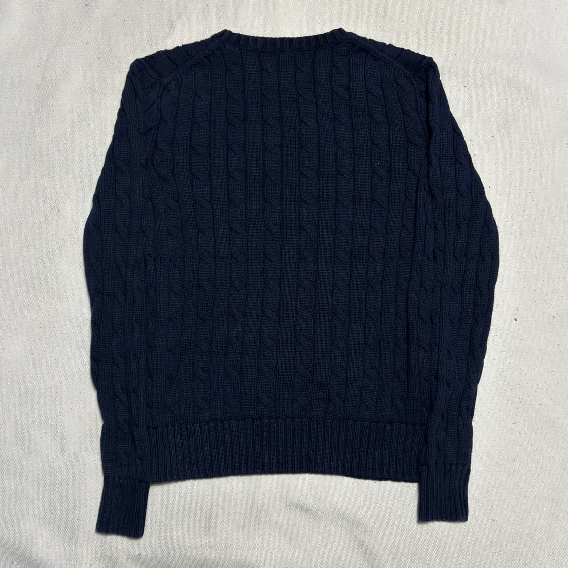 XS 폴로랄프로렌 여성용 네이비 케이블 니트 상품이미지3