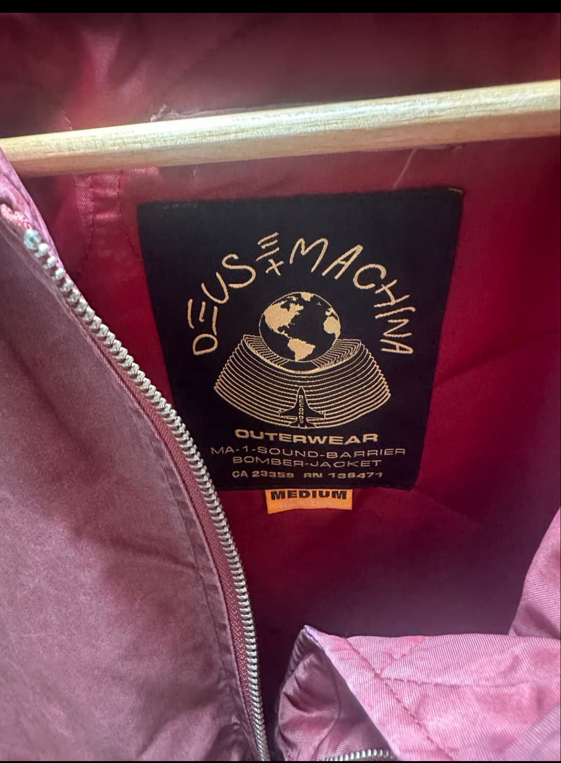 데우스 봄바자켓 마룬 M 상품이미지3