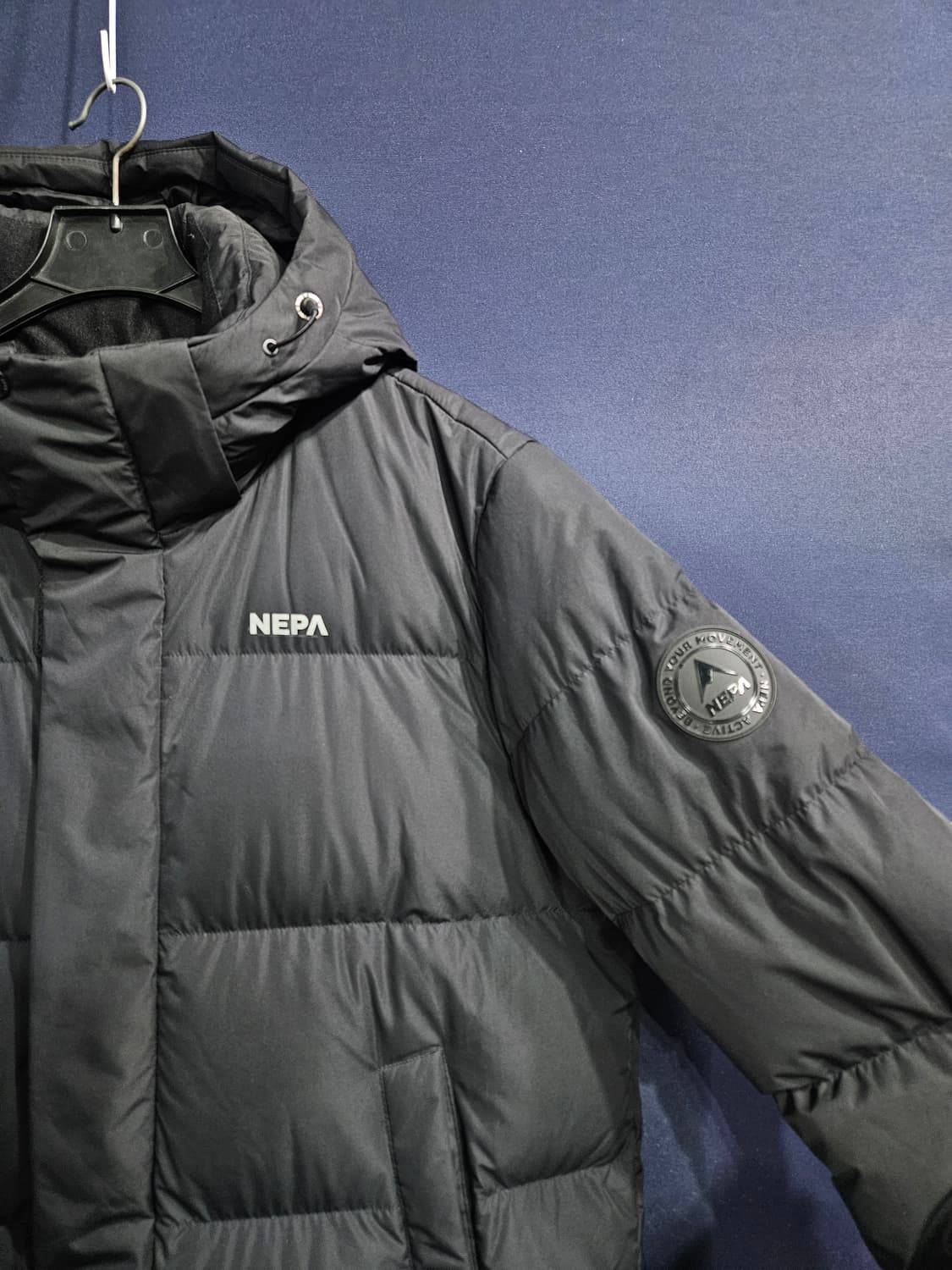 네파 블랙컬러 남성 110 덕다운 롱패딩  상품이미지4