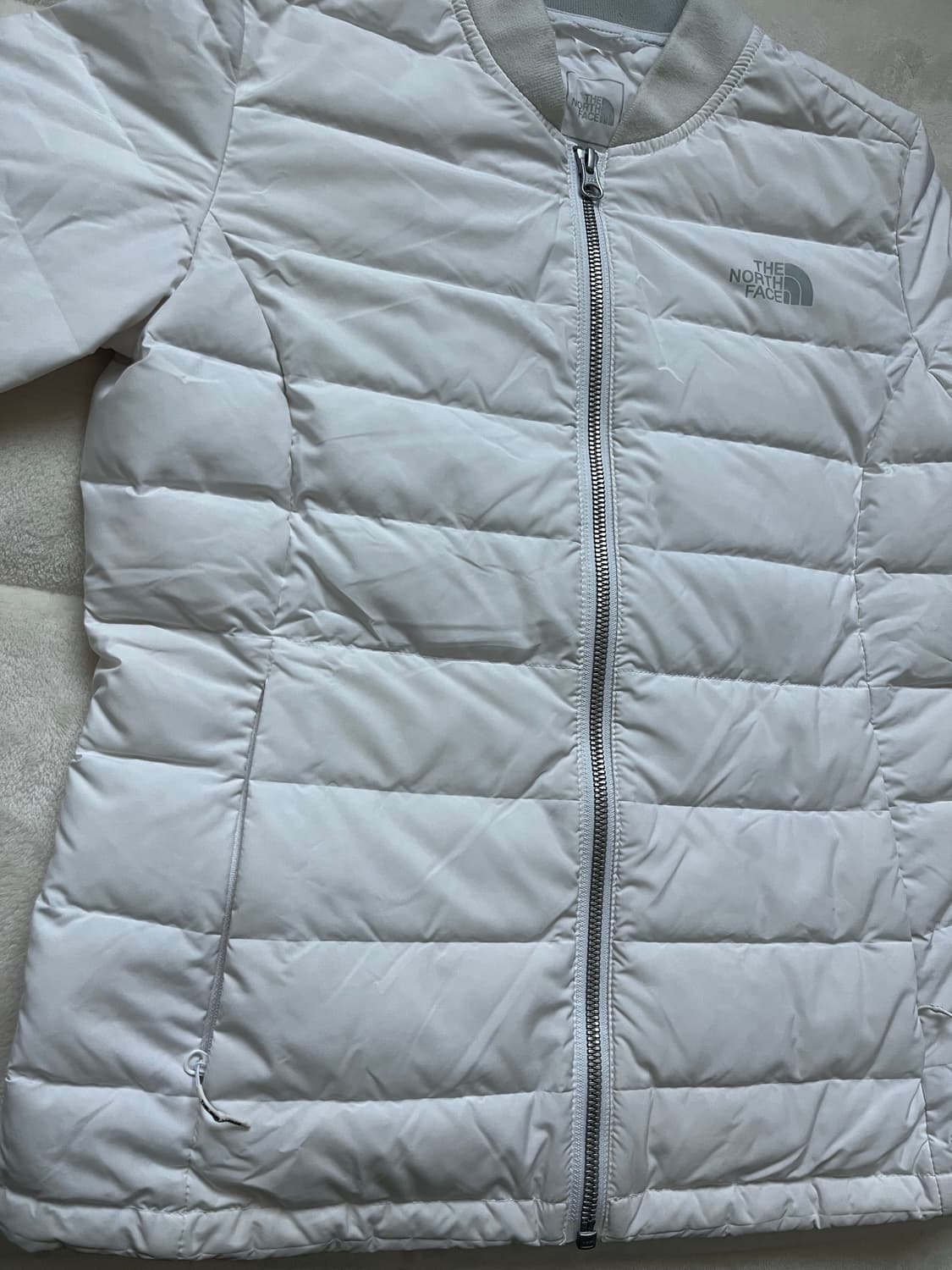 노스페이스 흰색 경량 패딩 85 S 상품이미지2
