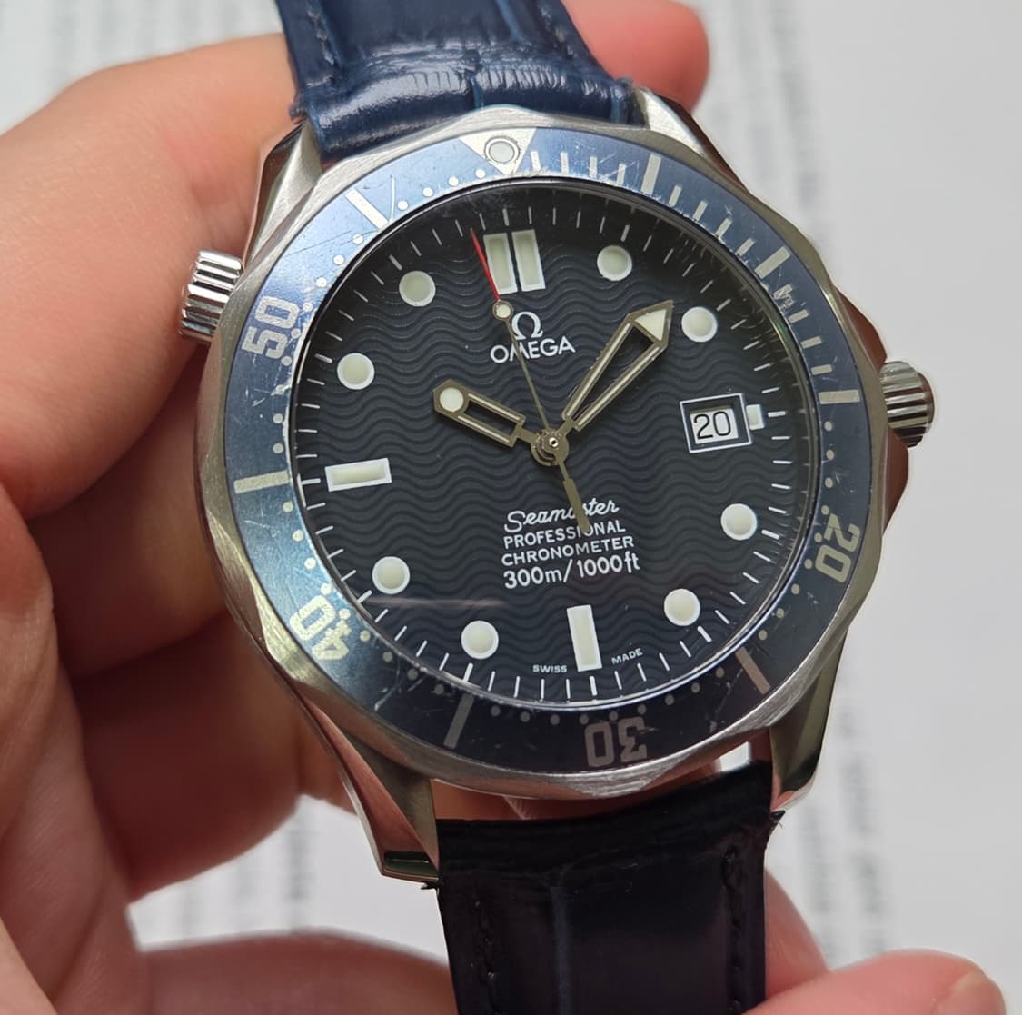 레어] 오메가 씨마스터 300m 물결 41mm 크로노미터 오토매틱 상품이미지3