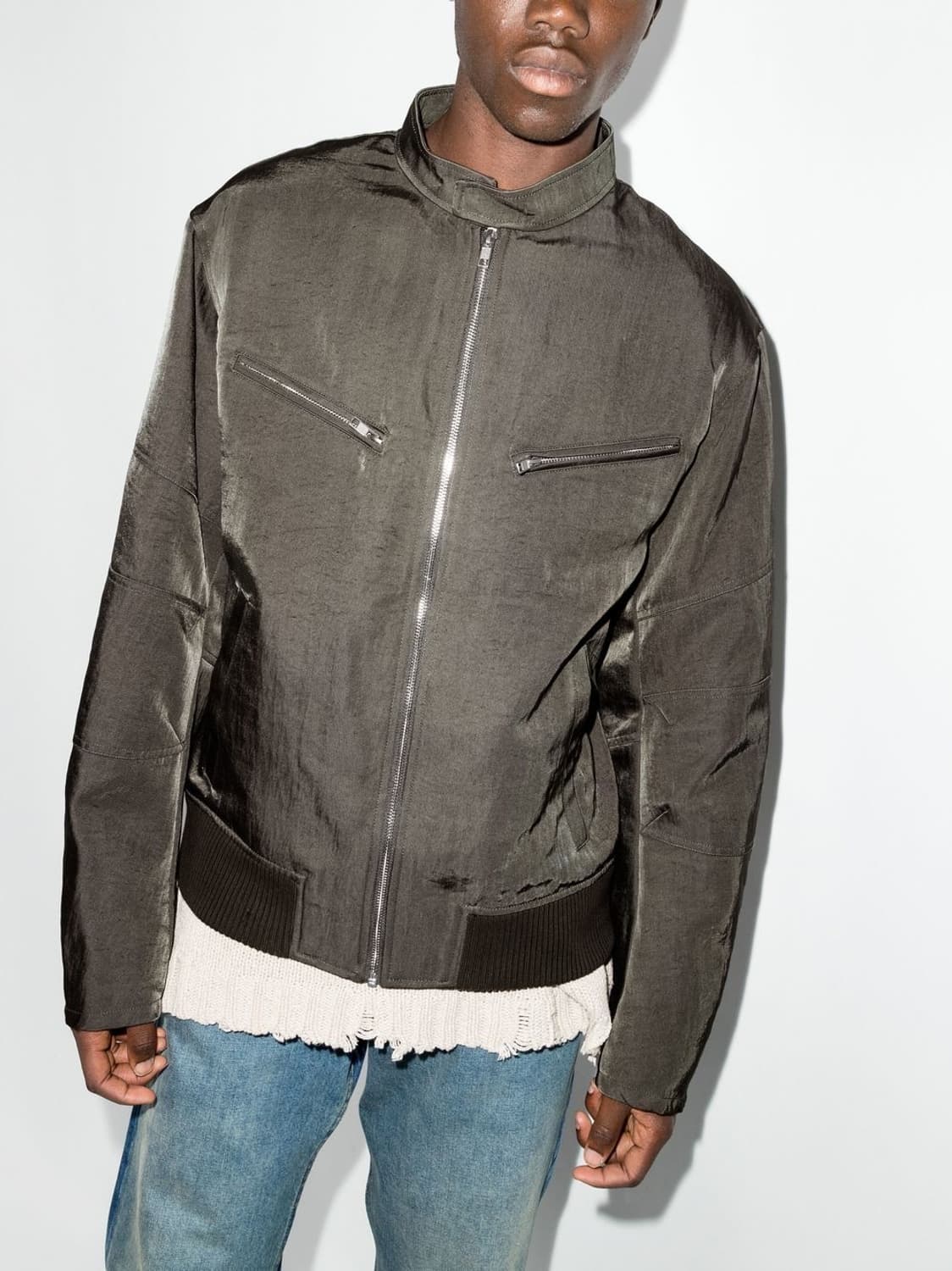 헬무트랭 모토 플라이트 지퍼 봄버 자켓 상품이미지1